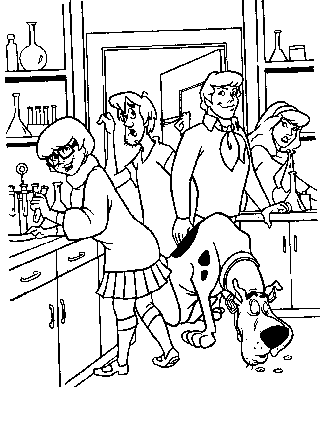 Coloring page: Scooby doo (Cartoons) #31674 - Free Printable Coloring Pages