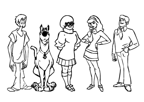 Drawing Scooby doo #31679 (Cartoons) – Printable coloring pages