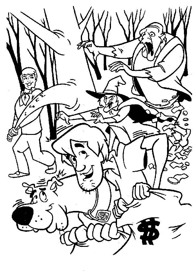 Coloring page: Scooby doo (Cartoons) #31717 - Free Printable Coloring Pages