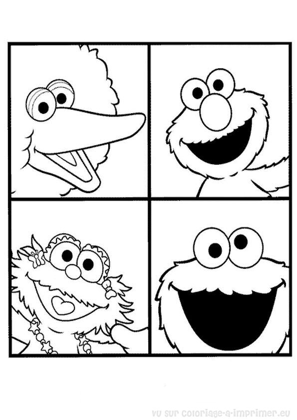 Coloring page: Sesame street (Cartoons) #32088 - Free Printable Coloring Pages