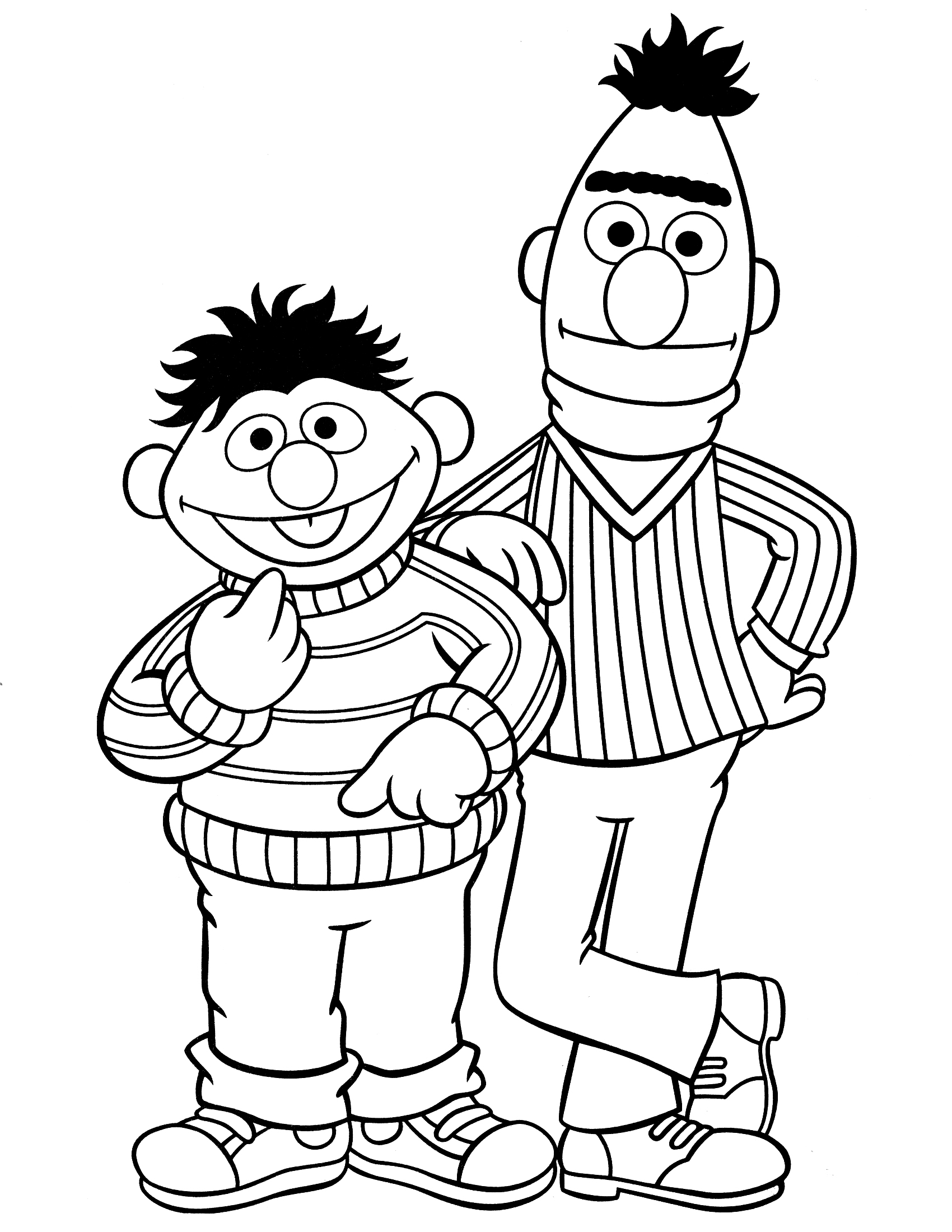 Drawing Sesame Street 32280 Cartoons Printable Coloring Pages