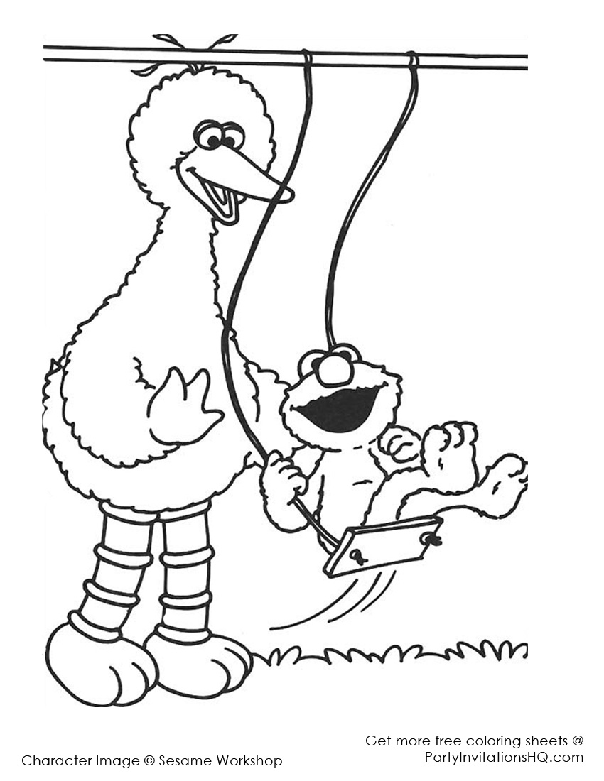 Coloring page: Sesame street (Cartoons) #32302 - Free Printable Coloring Pages
