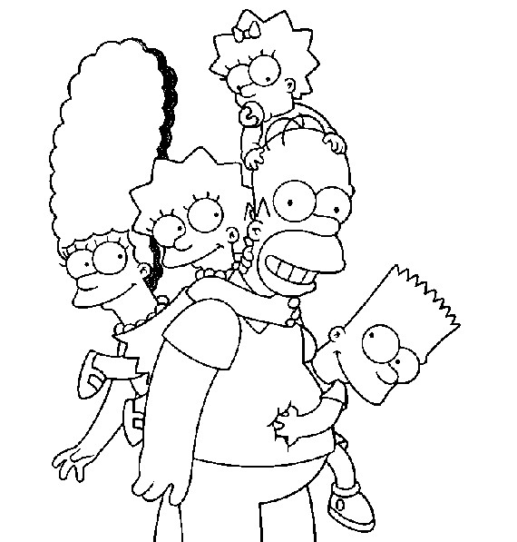 Coloring page: Simpsons (Cartoons) #23773 - Free Printable Coloring Pages