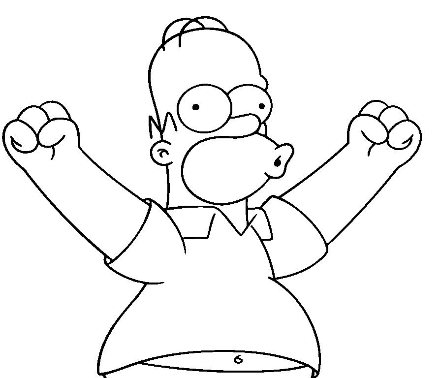 Drawing Simpsons #23778 (Cartoons) – Printable coloring pages