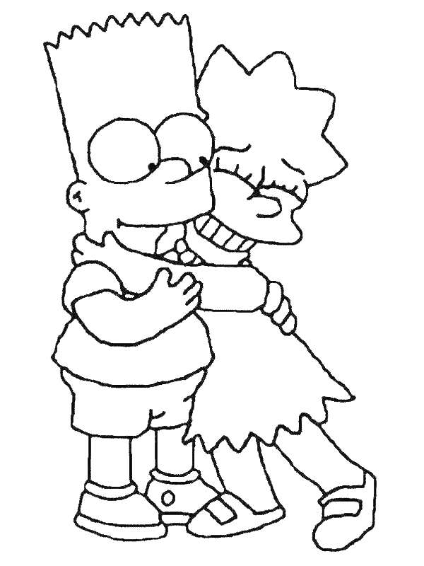 Coloring page: Simpsons (Cartoons) #23779 - Free Printable Coloring Pages