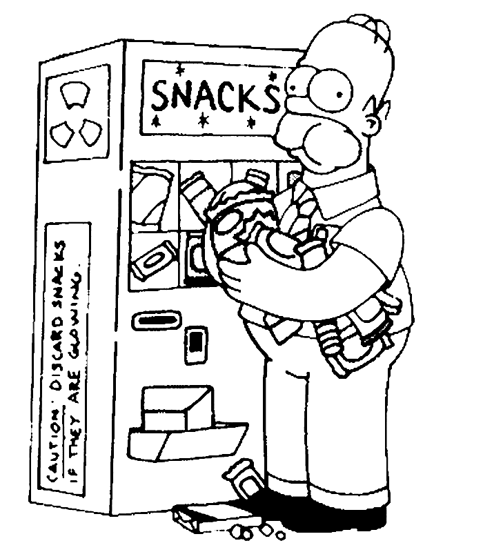Coloring page: Simpsons (Cartoons) #23780 - Free Printable Coloring Pages