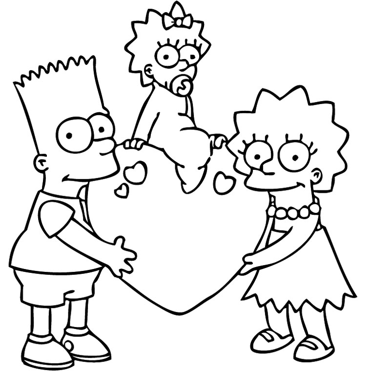 Coloring page: Simpsons (Cartoons) #23781 - Free Printable Coloring Pages