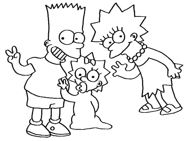 Coloring page: Simpsons (Cartoons) #23785 - Free Printable Coloring Pages