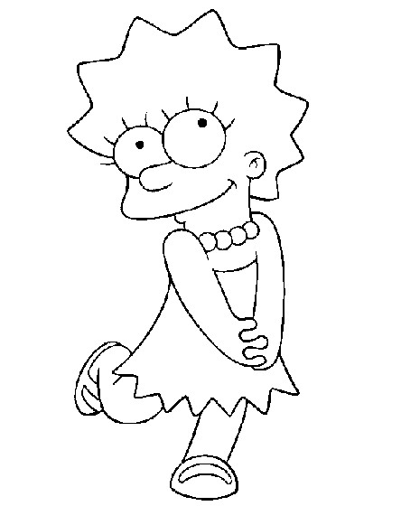 Coloring page: Simpsons (Cartoons) #23789 - Free Printable Coloring Pages