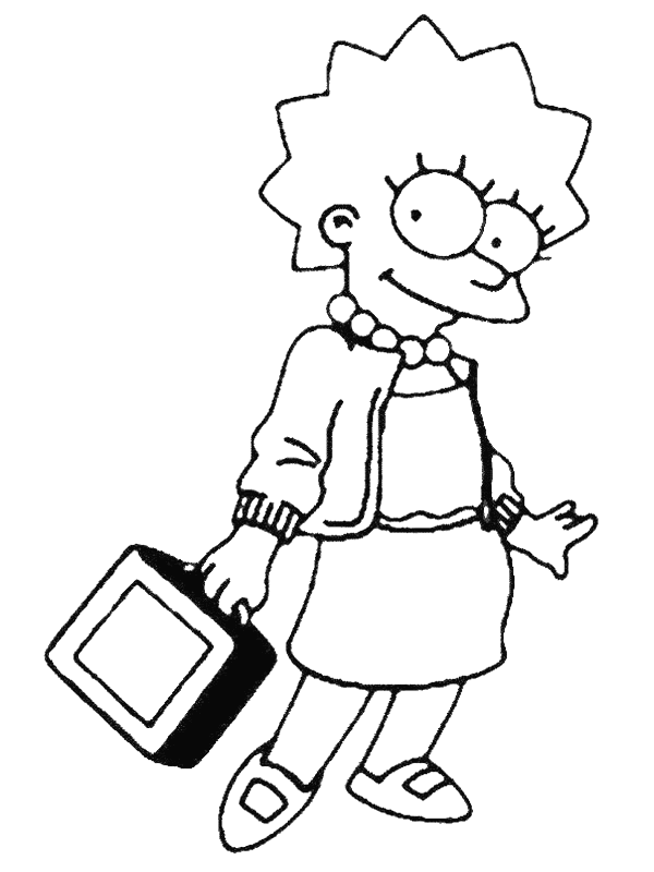 Coloring page: Simpsons (Cartoons) #23806 - Free Printable Coloring Pages