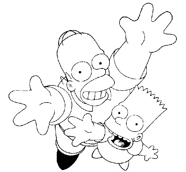 Coloring page: Simpsons (Cartoons) #23811 - Free Printable Coloring Pages
