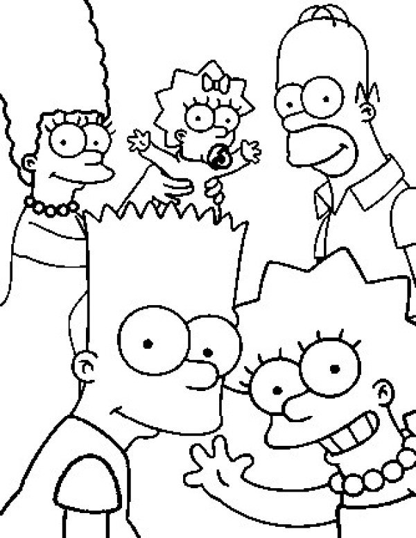 Coloring page: Simpsons (Cartoons) #23817 - Free Printable Coloring Pages
