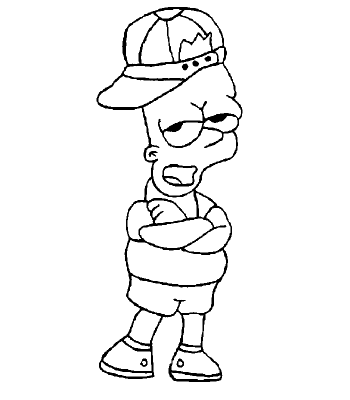 Coloring page: Simpsons (Cartoons) #23823 - Free Printable Coloring Pages