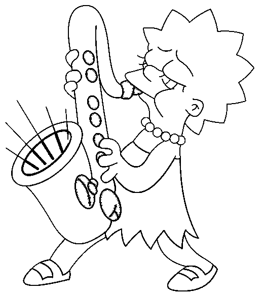 Coloring page: Simpsons (Cartoons) #23824 - Free Printable Coloring Pages