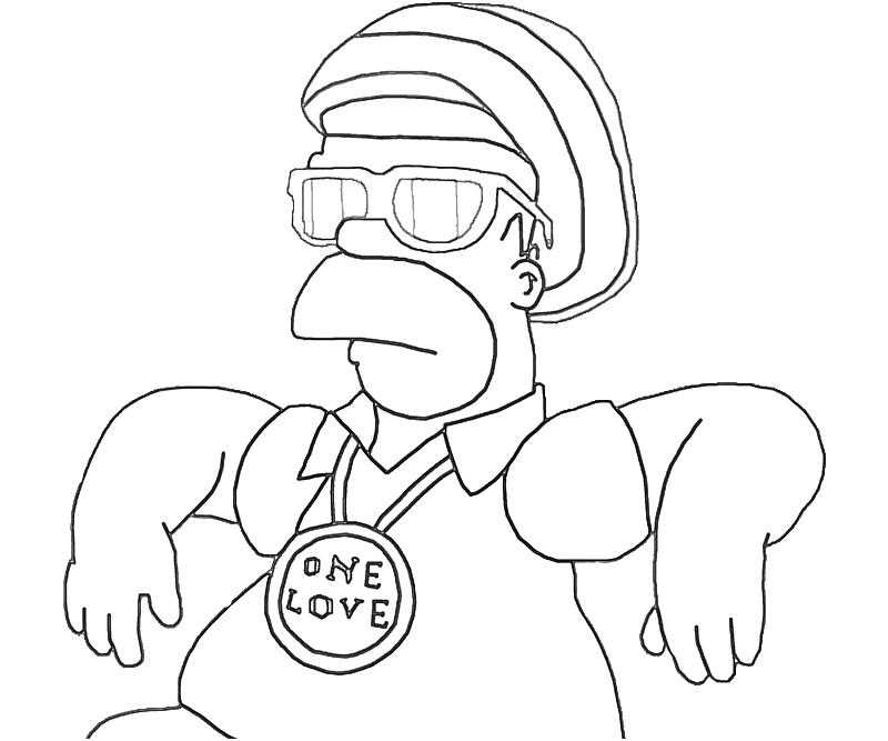 Coloring page: Simpsons (Cartoons) #23843 - Free Printable Coloring Pages