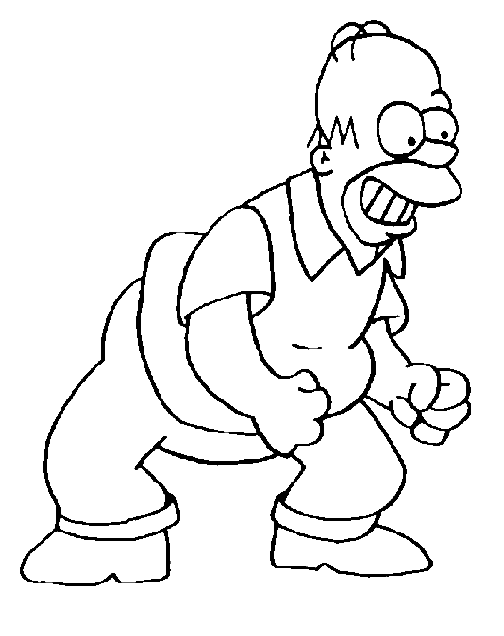 Coloring page: Simpsons (Cartoons) #23851 - Free Printable Coloring Pages