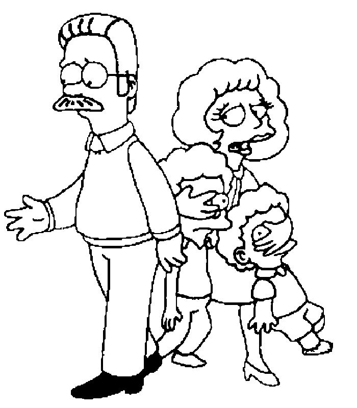 Coloring page: Simpsons (Cartoons) #23856 - Free Printable Coloring Pages