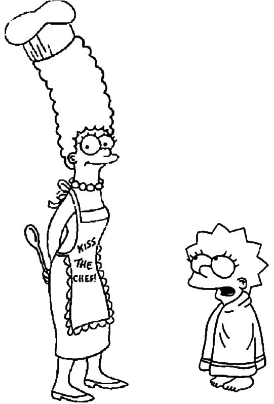 Coloring page: Simpsons (Cartoons) #23861 - Free Printable Coloring Pages