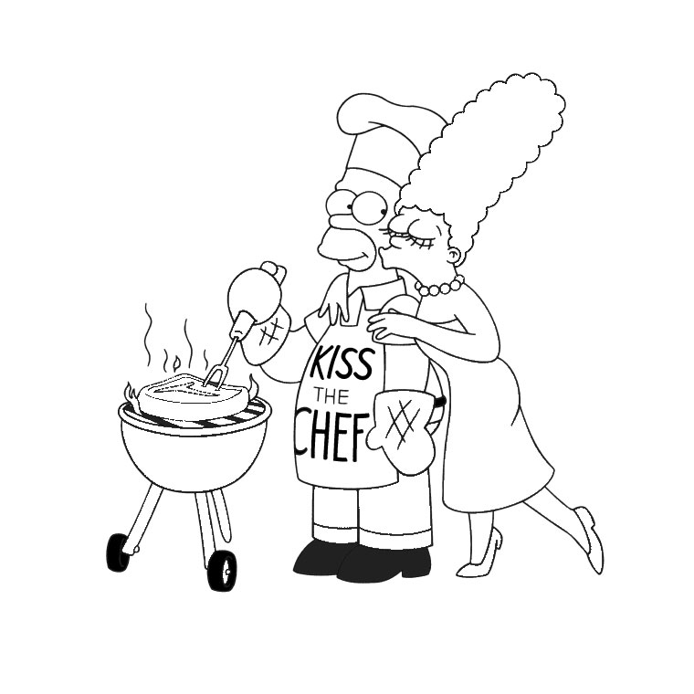 Coloring page: Simpsons (Cartoons) #23863 - Free Printable Coloring Pages