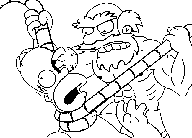 Coloring page: Simpsons (Cartoons) #23864 - Free Printable Coloring Pages