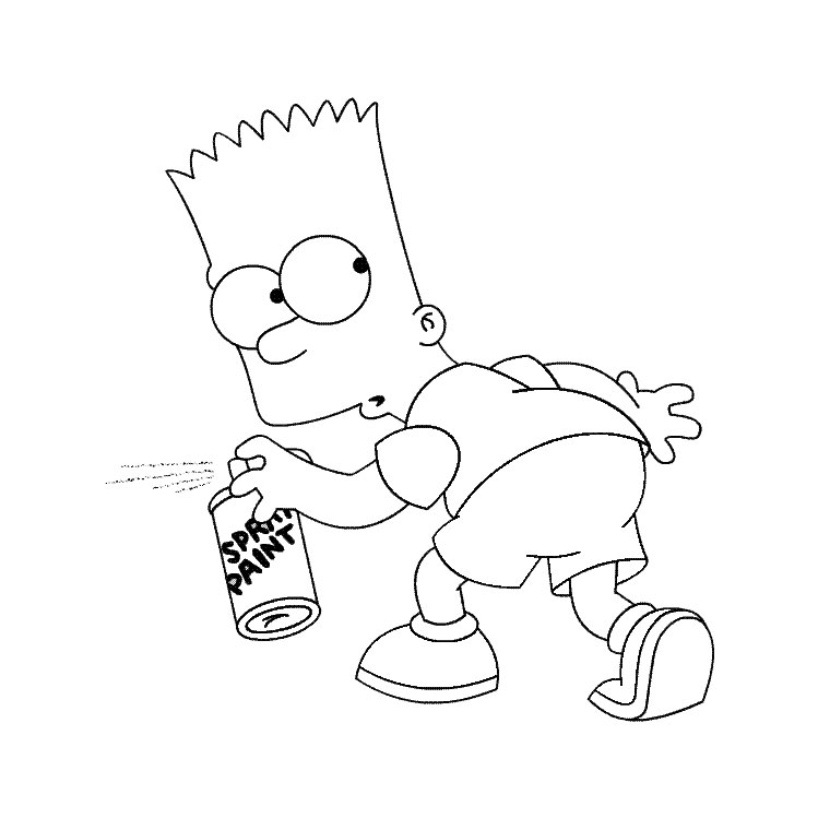 Coloring page: Simpsons (Cartoons) #23874 - Free Printable Coloring Pages