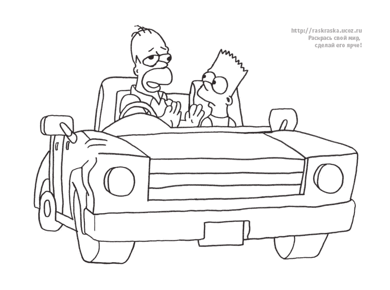 Coloring page: Simpsons (Cartoons) #23883 - Free Printable Coloring Pages