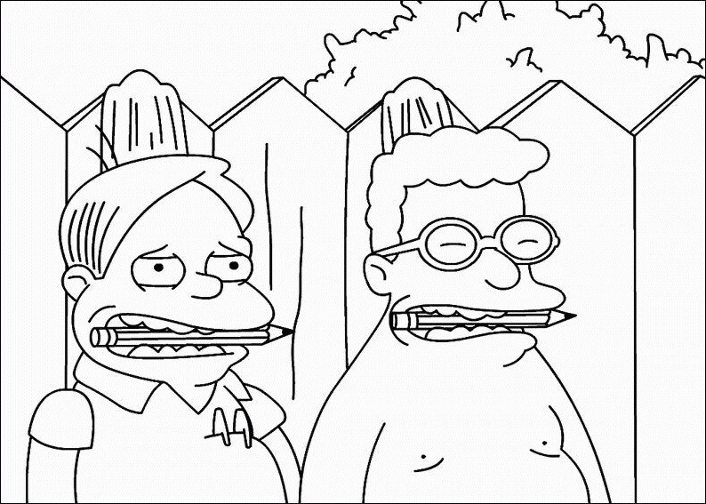 Coloring page: Simpsons (Cartoons) #23887 - Free Printable Coloring Pages