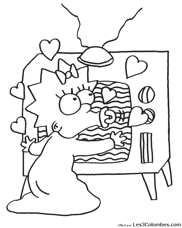 Coloring page: Simpsons (Cartoons) #23891 - Free Printable Coloring Pages