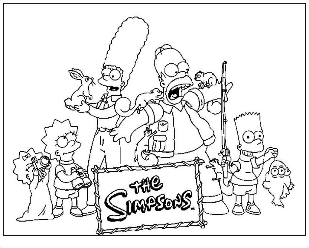 Coloring page: Simpsons (Cartoons) #23900 - Free Printable Coloring Pages