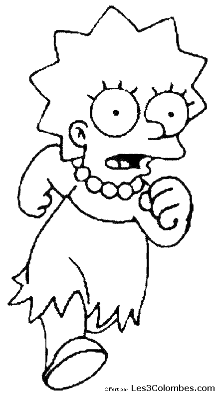 Coloring page: Simpsons (Cartoons) #23902 - Free Printable Coloring Pages