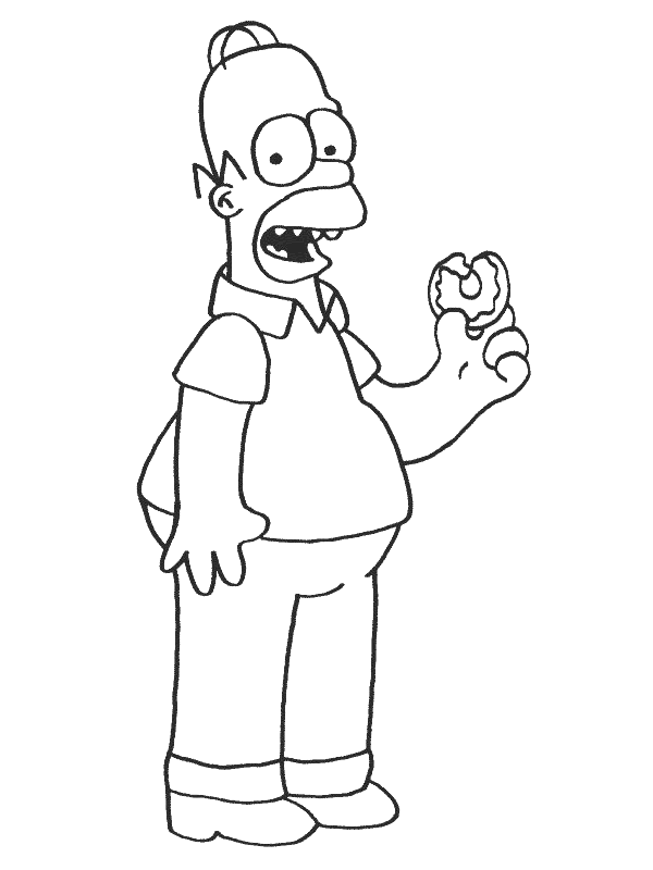 Coloring page: Simpsons (Cartoons) #23912 - Free Printable Coloring Pages