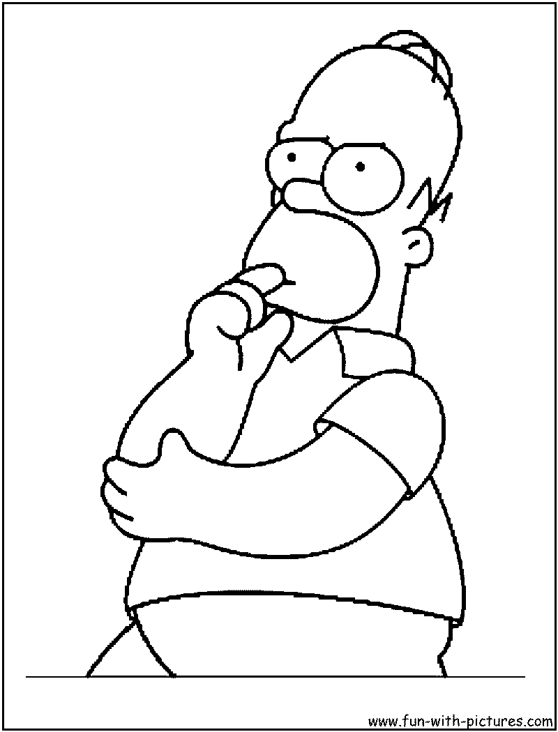 Coloring page: Simpsons (Cartoons) #23914 - Free Printable Coloring Pages