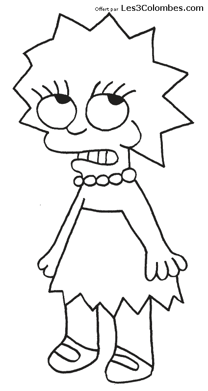 Coloring page: Simpsons (Cartoons) #23928 - Free Printable Coloring Pages