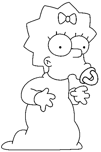 Coloring page: Simpsons (Cartoons) #23935 - Free Printable Coloring Pages