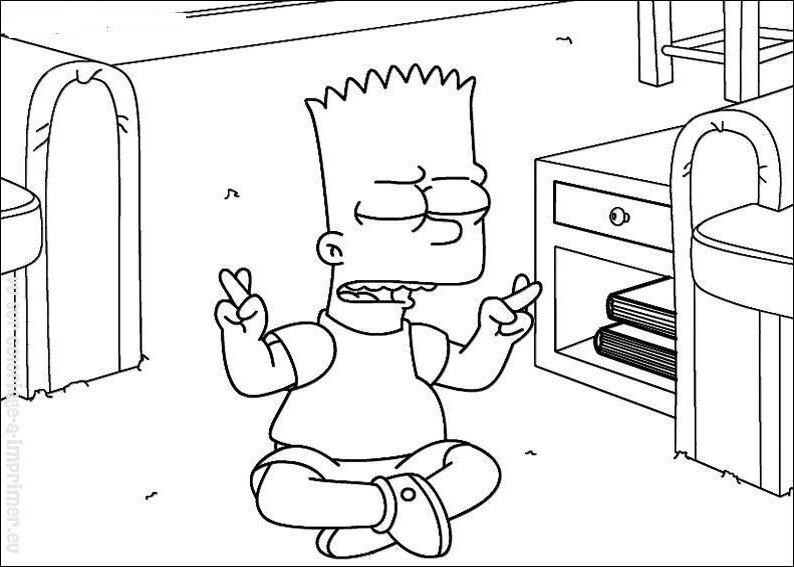 Coloring page: Simpsons (Cartoons) #23938 - Free Printable Coloring Pages