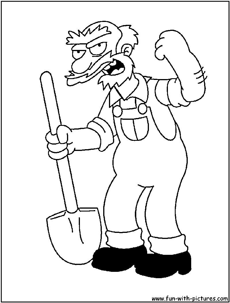 Coloring page: Simpsons (Cartoons) #23944 - Free Printable Coloring Pages