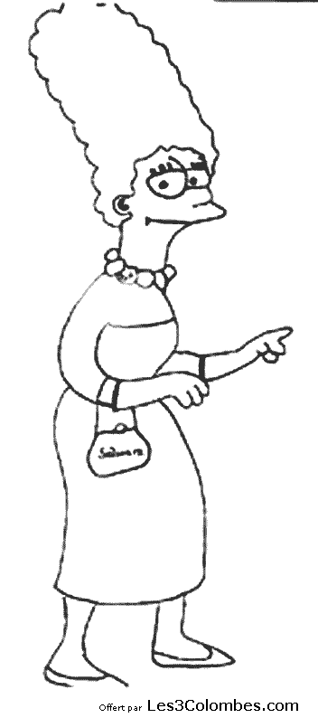 Coloring page: Simpsons (Cartoons) #23947 - Free Printable Coloring Pages