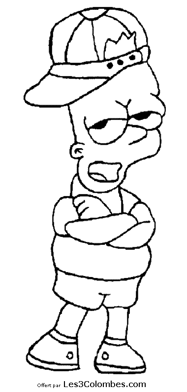 Coloring page: Simpsons (Cartoons) #23951 - Free Printable Coloring Pages