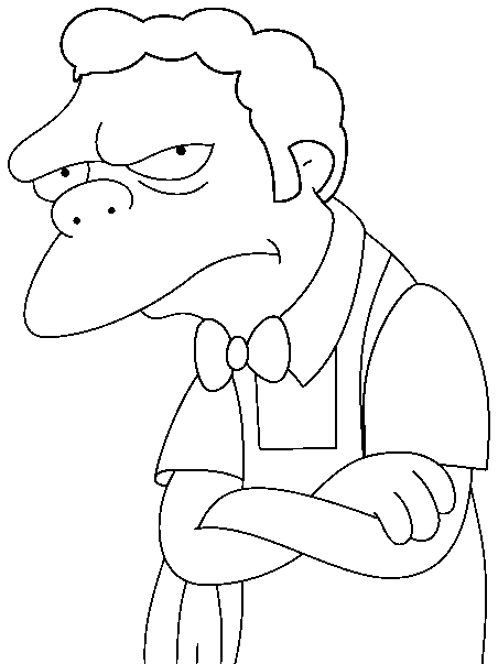 Coloring page: Simpsons (Cartoons) #23953 - Free Printable Coloring Pages