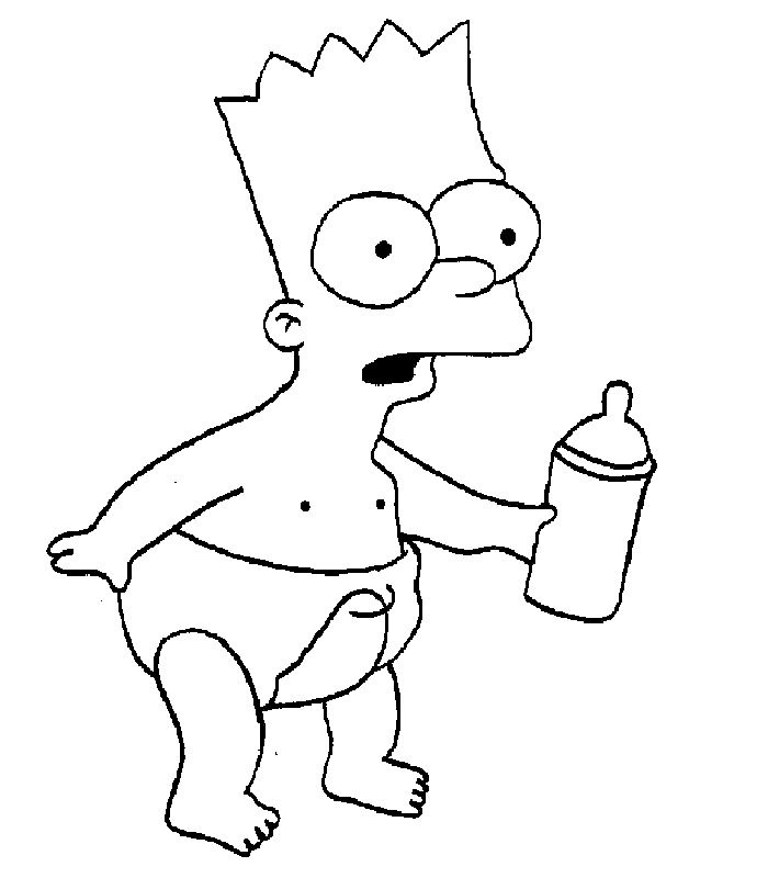 Coloring page: Simpsons (Cartoons) #23956 - Free Printable Coloring Pages