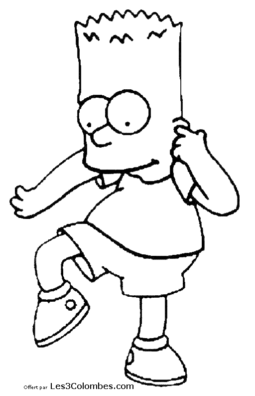 Drawing Simpsons #23957 (Cartoons) – Printable coloring pages