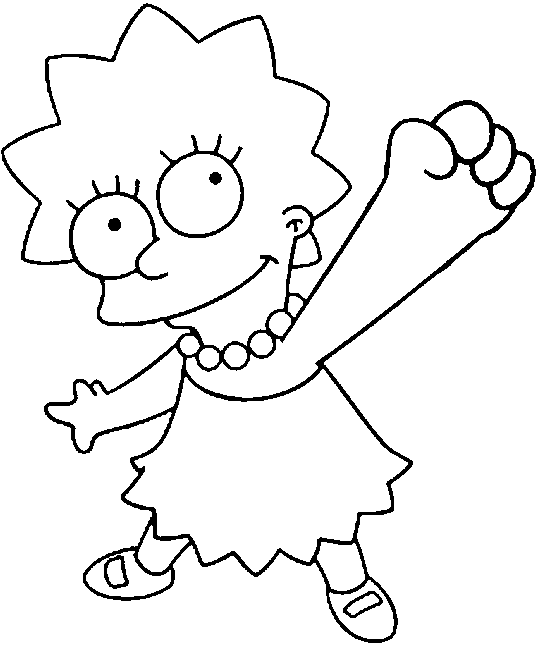 Coloring page: Simpsons (Cartoons) #23961 - Free Printable Coloring Pages