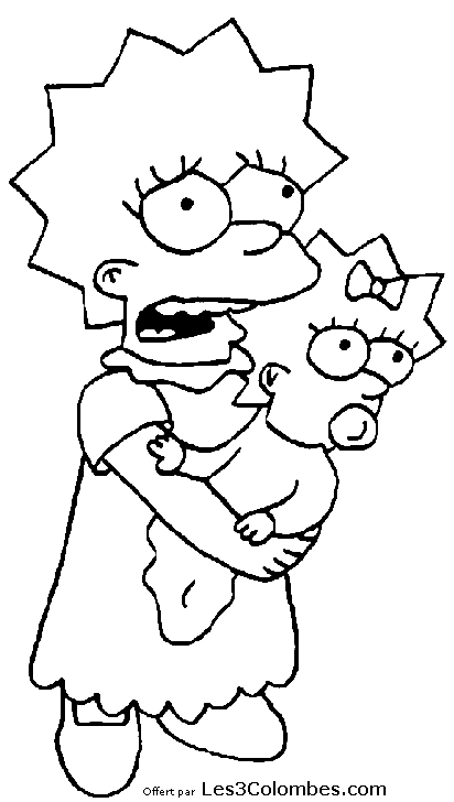 Coloring page: Simpsons (Cartoons) #23963 - Free Printable Coloring Pages