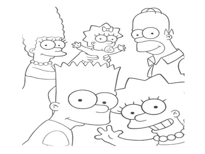 Coloring page: Simpsons (Cartoons) #23966 - Free Printable Coloring Pages
