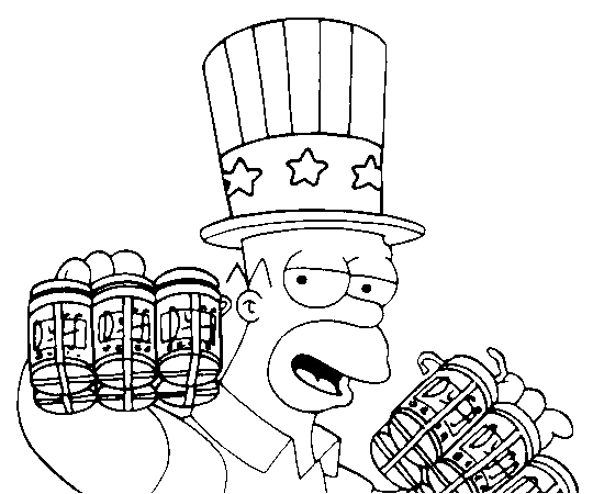 Coloring page: Simpsons (Cartoons) #23970 - Free Printable Coloring Pages