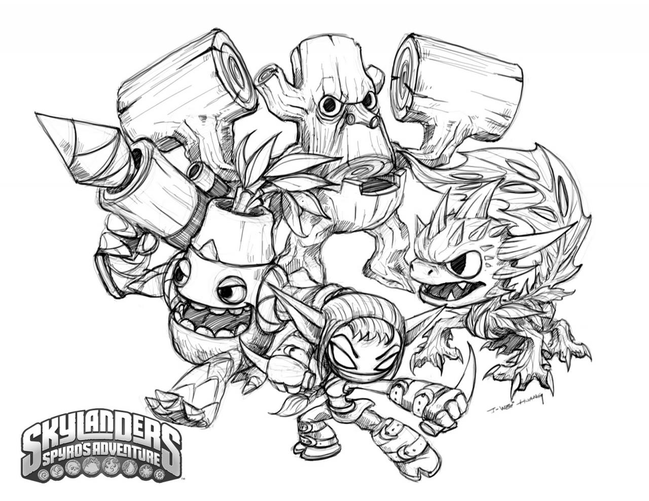 Coloring page: Skylanders (Cartoons) #43382 - Free Printable Coloring Pages