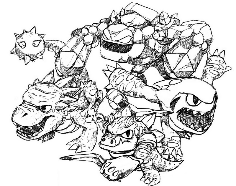 Coloring page: Skylanders (Cartoons) #43393 - Free Printable Coloring Pages