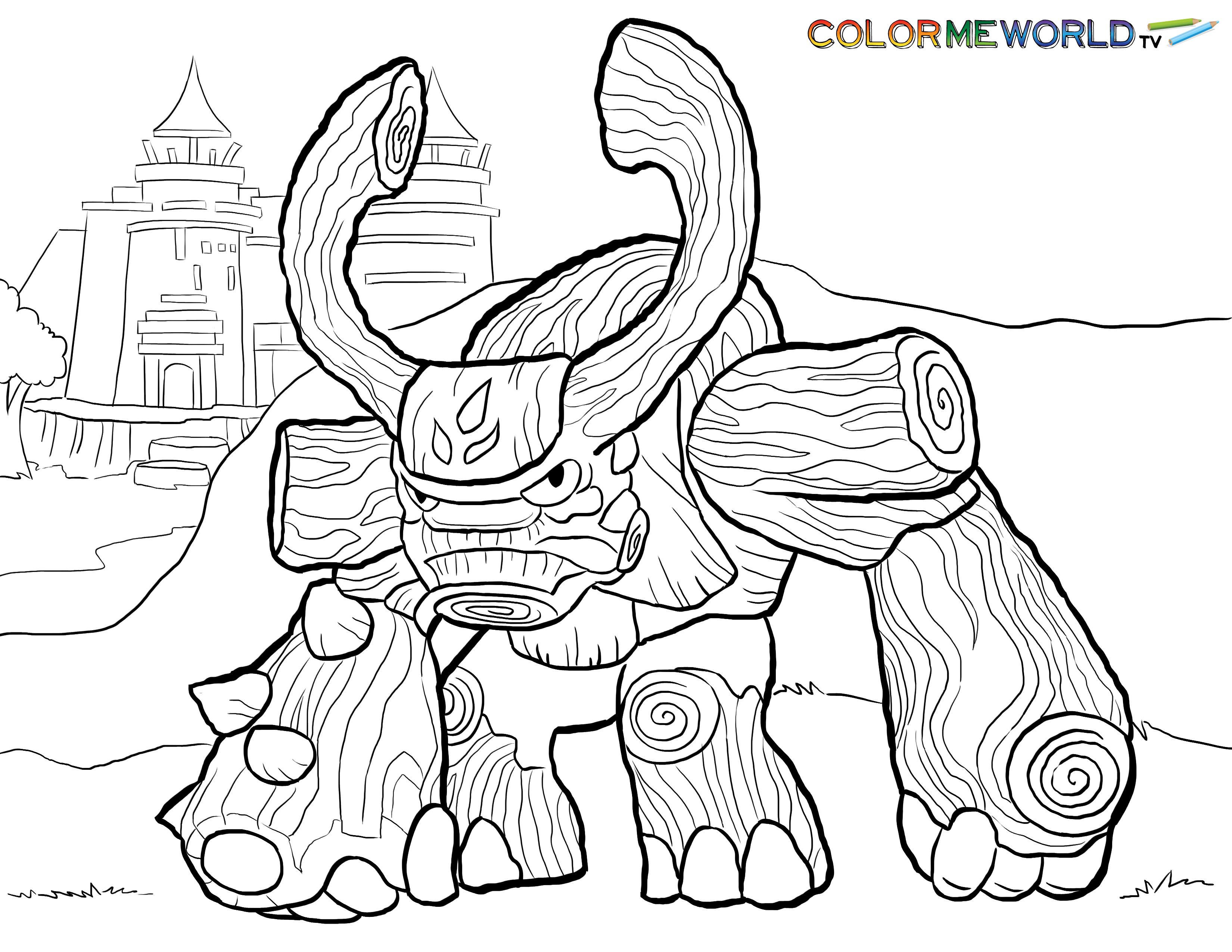 Coloring page: Skylanders (Cartoons) #43406 - Free Printable Coloring Pages