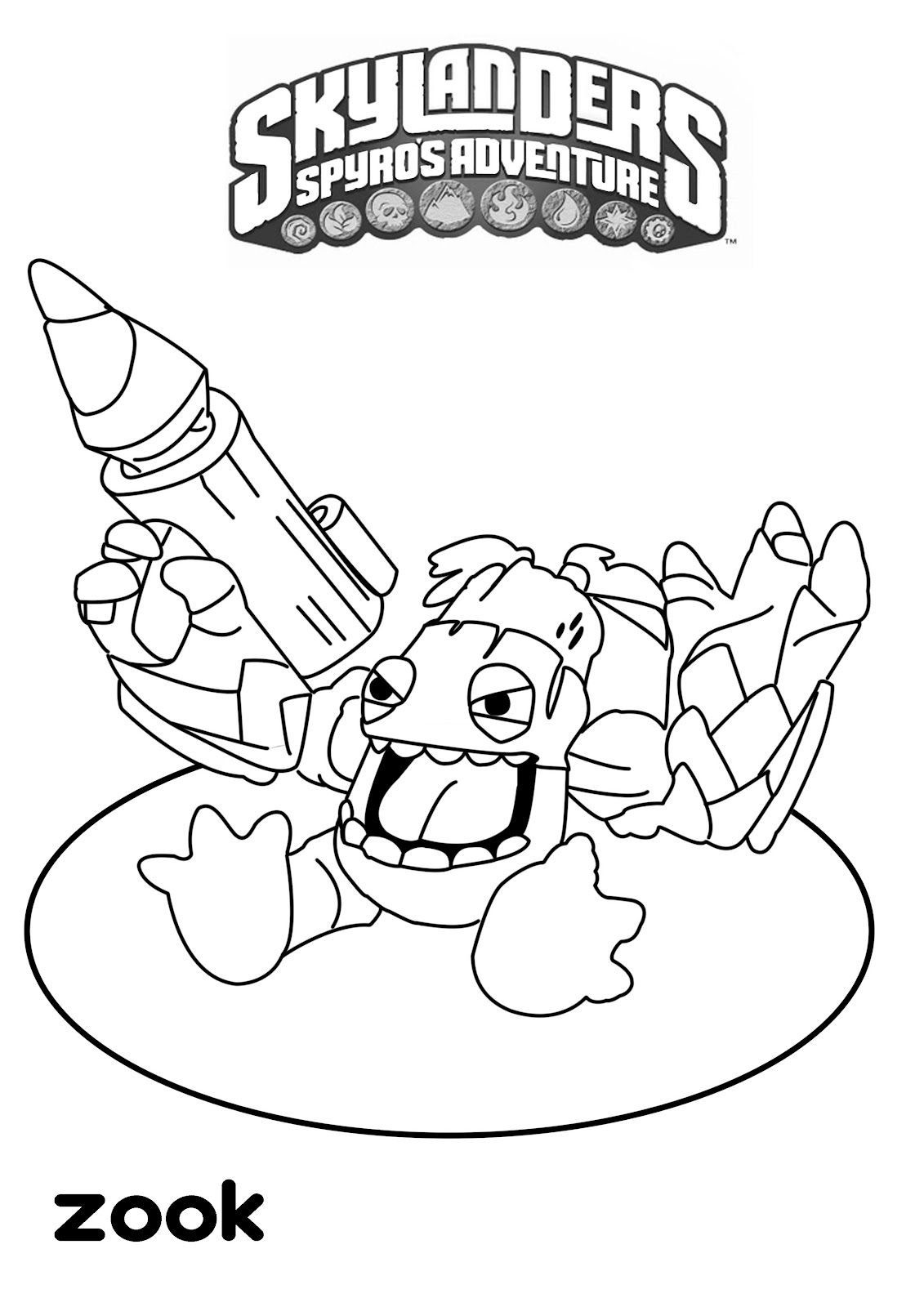 Coloring page: Skylanders (Cartoons) #43415 - Free Printable Coloring Pages