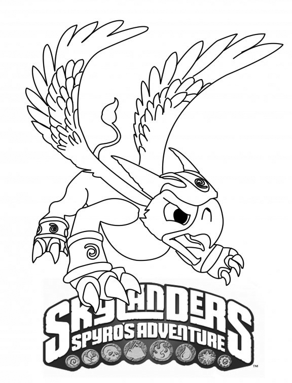 Coloring page: Skylanders (Cartoons) #43417 - Free Printable Coloring Pages